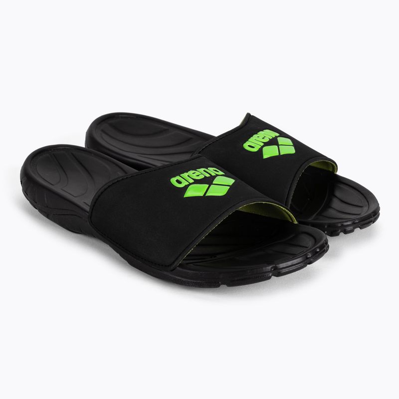 Infradito da uomo arena Spice Hook nero acido/lime 5