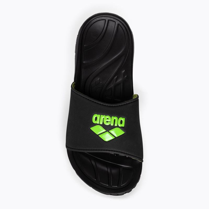 Infradito da uomo arena Spice Hook nero acido/lime 6