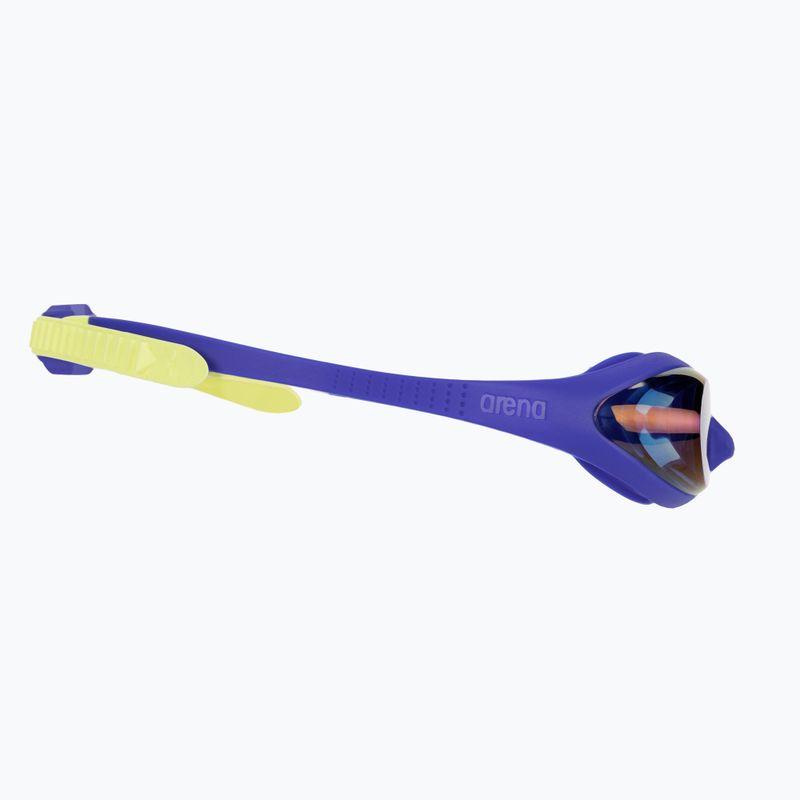 Occhialini da nuoto da bambino Arena Spider JR Mirror blue/blue/yellow 3