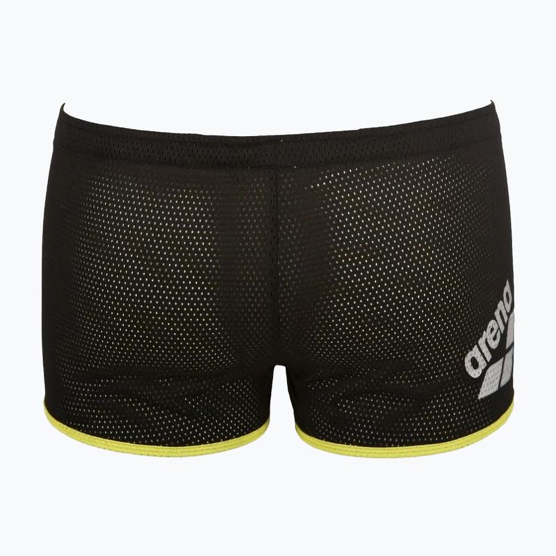 Uomo arena Taglio quadrato Drag Suit boxer nuoto nero 2