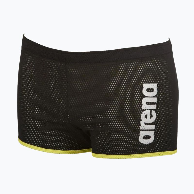Uomo arena Taglio quadrato Drag Suit boxer nuoto nero 3