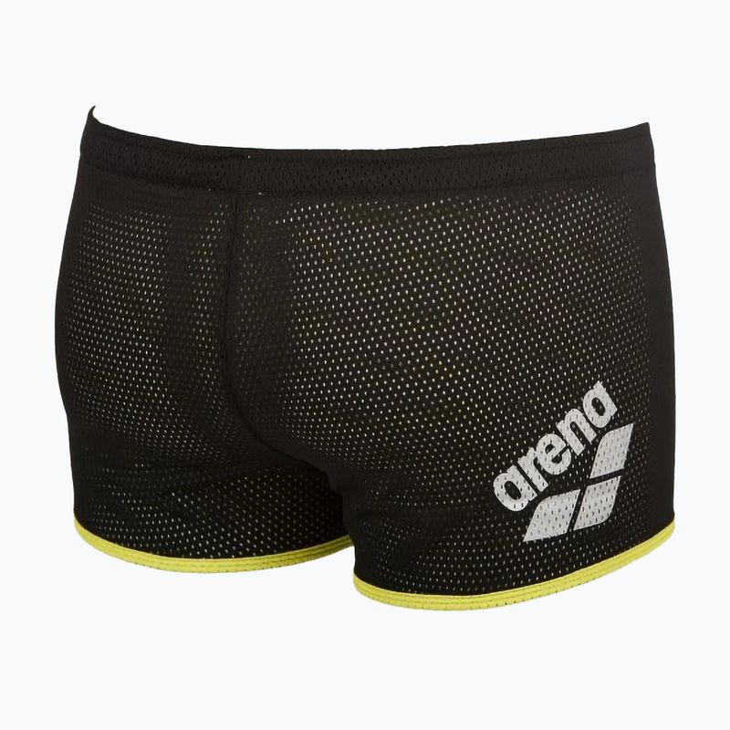 Uomo arena Taglio quadrato Drag Suit boxer nuoto nero 4