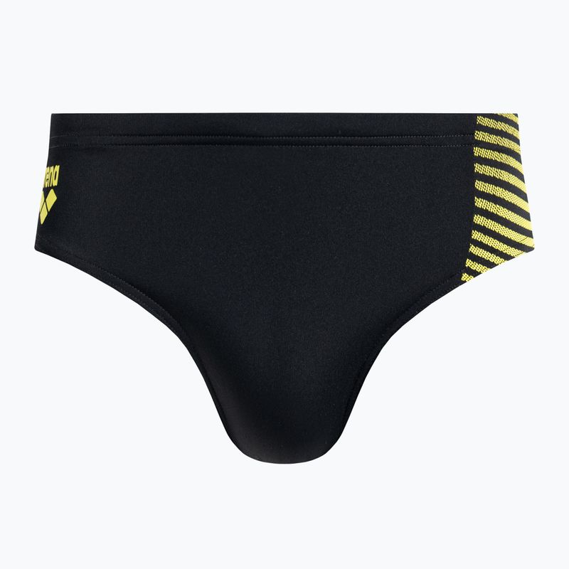 Slip da bagno arena uomo Espiral Brief nero/verde tenue