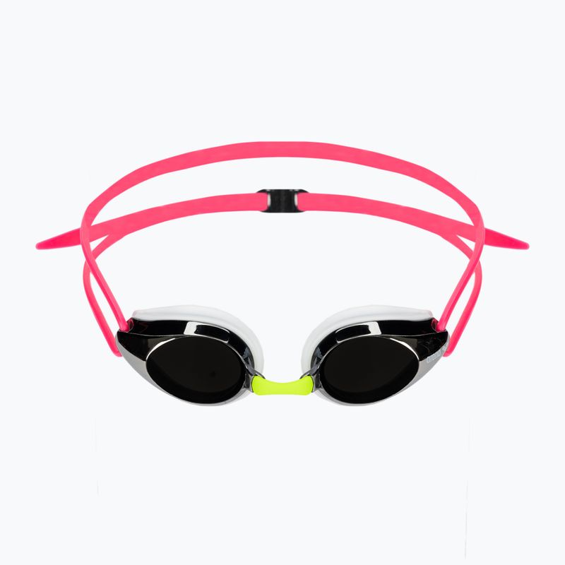 Occhialini da nuoto da bambino Arena Tracks JR Mirror silver/white/fuchsia 2