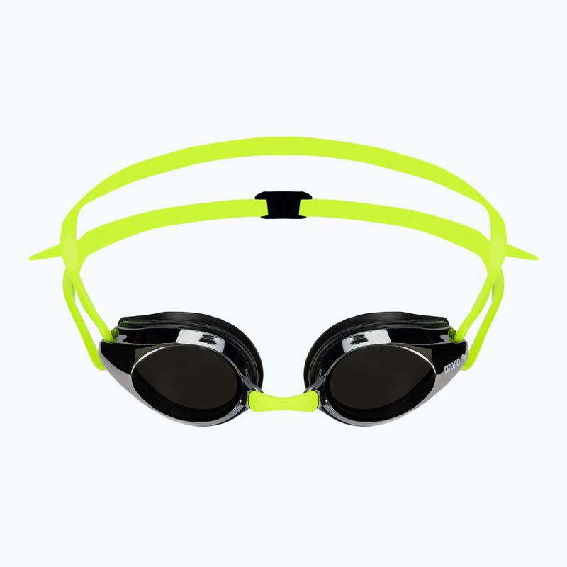 Occhialini da nuoto da bambino Arena Tracks JR Mirror silver/black/fluo yellow 2