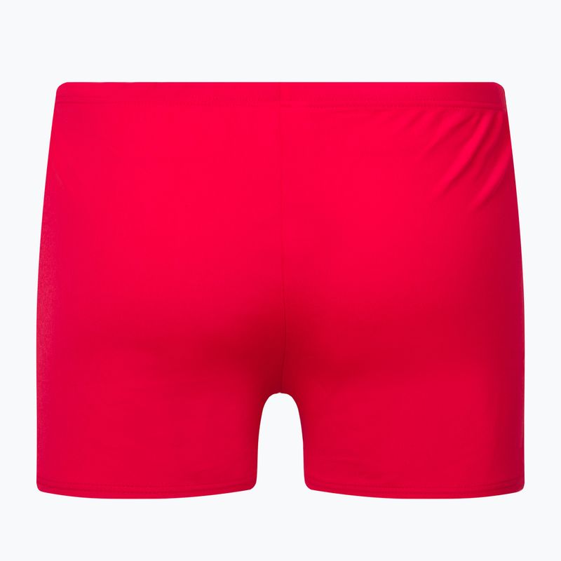 Boxer da bagno arena da uomo Solid Short rosso/bianco 2