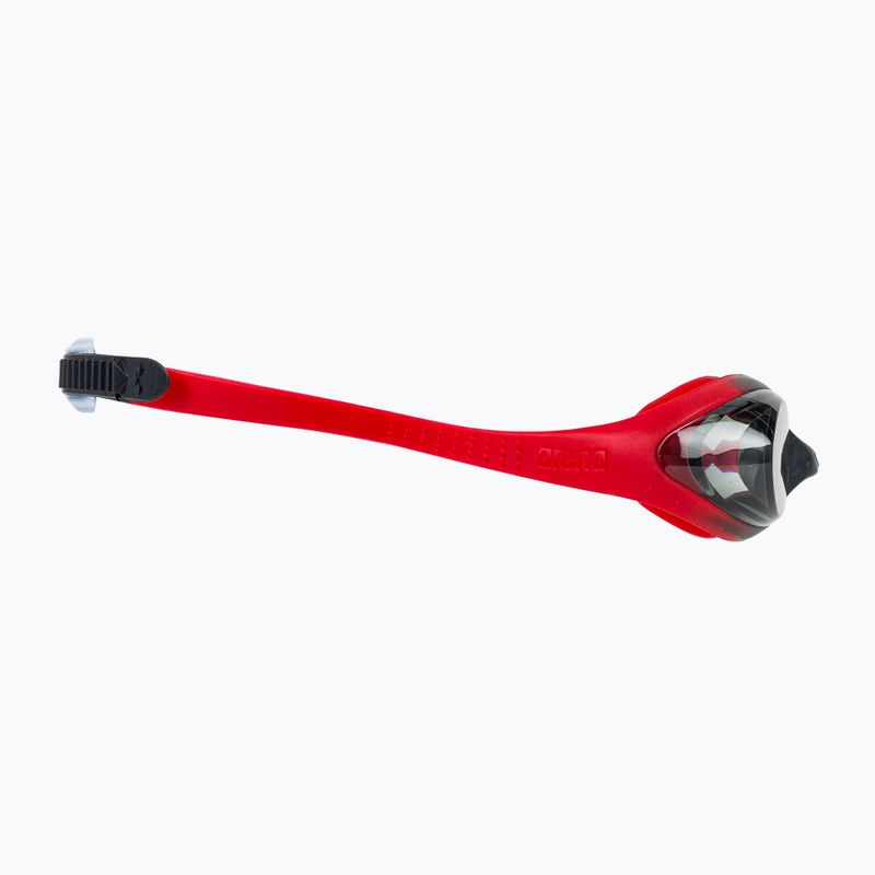 Occhialini da nuoto per bambini arena Spider rosso/fumo/nero 3