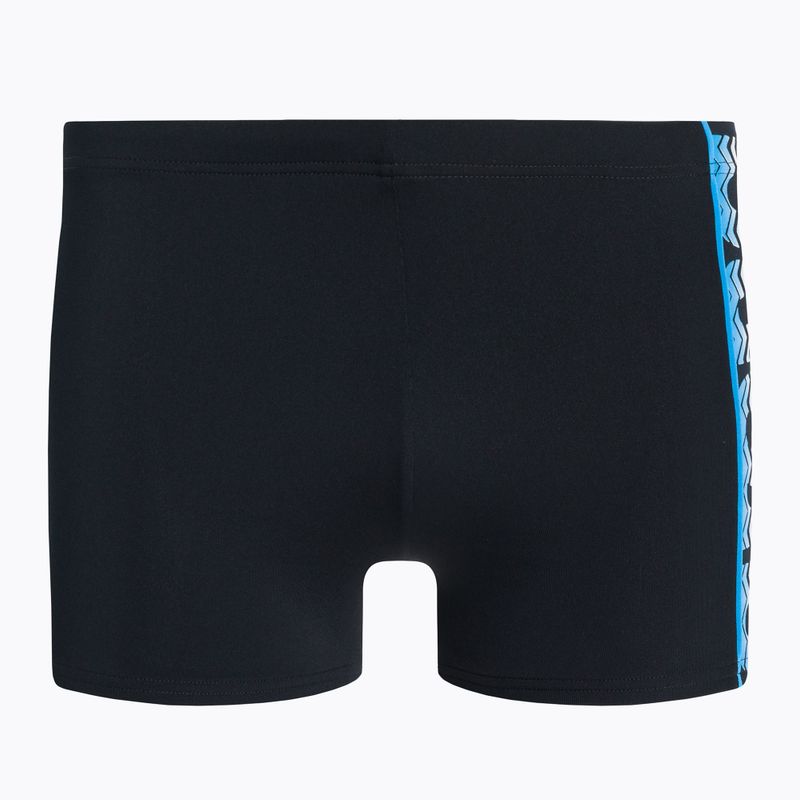 Boxer da bagno arena Floater Short nero/turchese da uomo