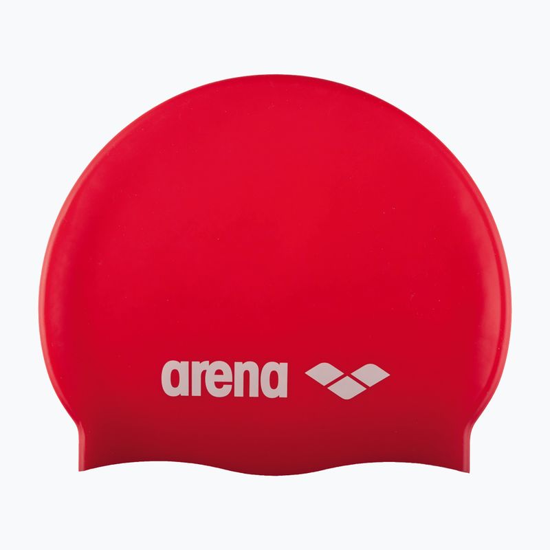 Cuffia da nuoto per bambini arena Classic Silicone Jr rosso/bianco 2