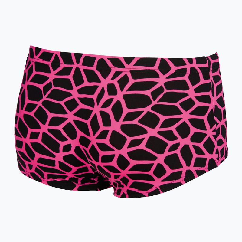 Boxer da bagno arena Carbonics a vita bassa nero/rosa da uomo 5