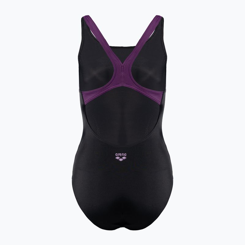 Costume da bagno intero donna arena Isla One Piece nero/prugna/rosa di frassino 2