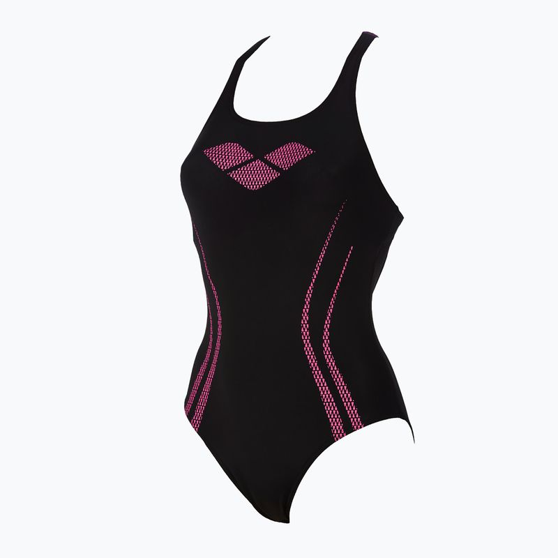 Costume da bagno intero donna arena Isla One Piece nero/prugna/rosa di frassino 4