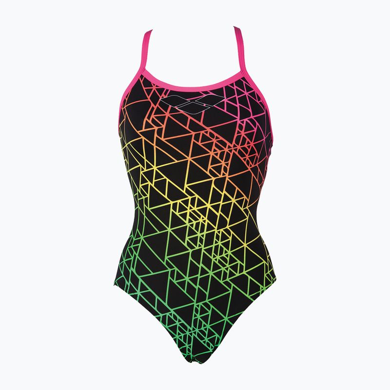 Costume da bagno intero da donna arena Reticulum One Piece nero/rosa di frassino 5