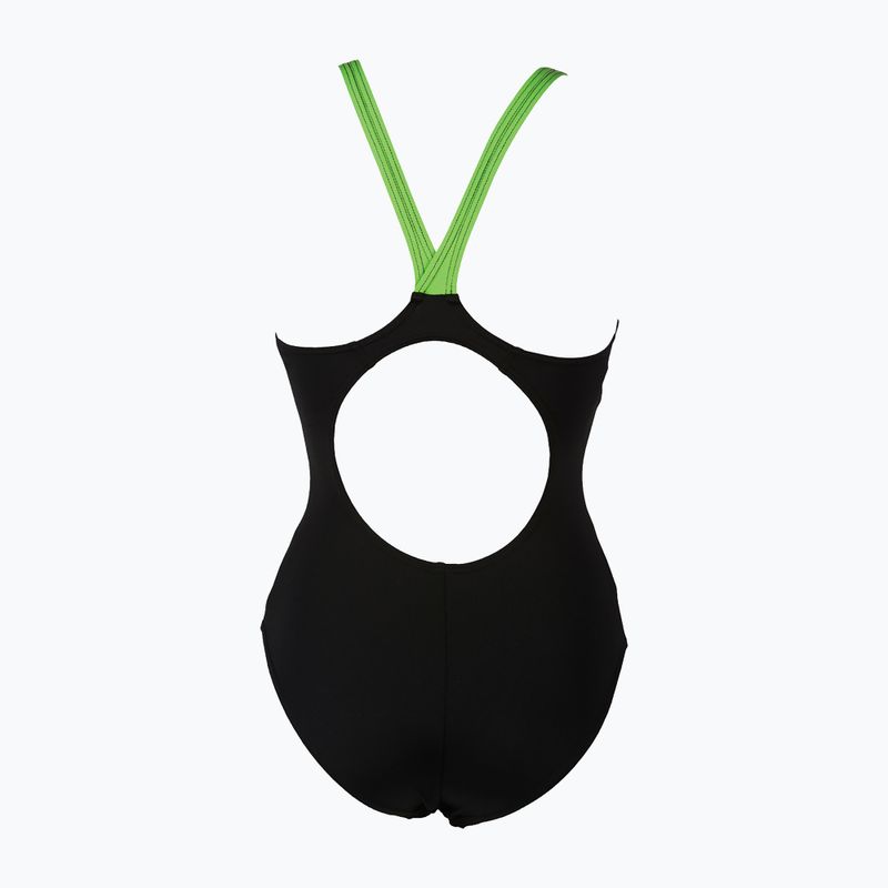 Costume da bagno intero donna arena Shadow One Piece nero/foglie 5