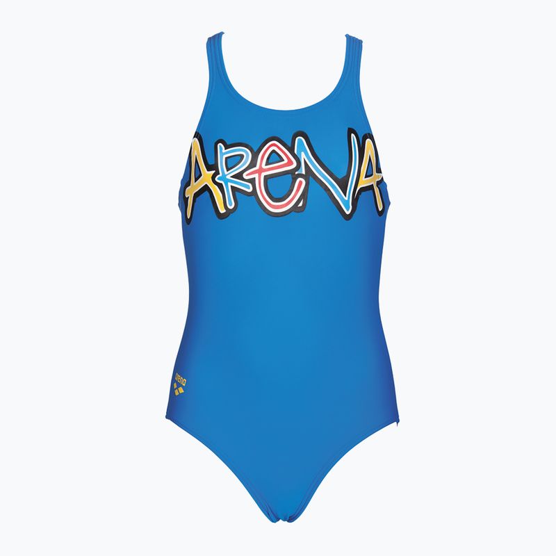 Arena Sparkle Costume da bagno intero per bambini L pix blue/lily yellow 4