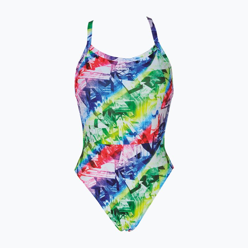 Costume da bagno intero donna arena Glitch One Piece L multicolore/foglie 4