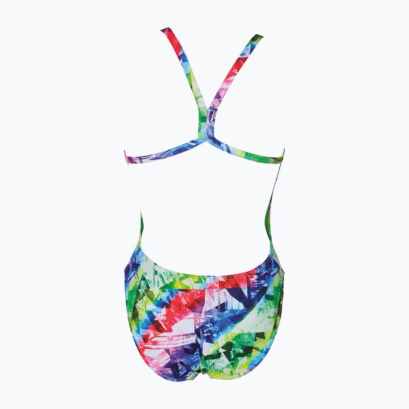 Costume da bagno intero donna arena Glitch One Piece L multicolore/foglie 5
