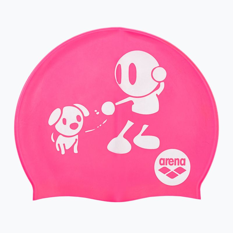 Cuffia da nuoto per bambini arena Kun Cap fucsia