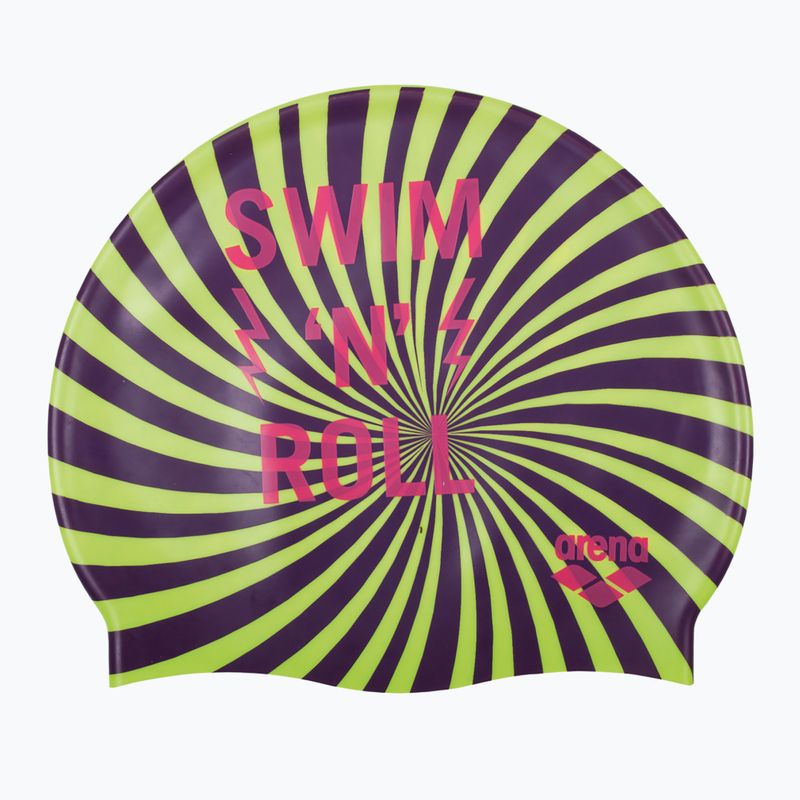 Cuffia da nuoto per bambini arena Print swim & roll myrtle 2