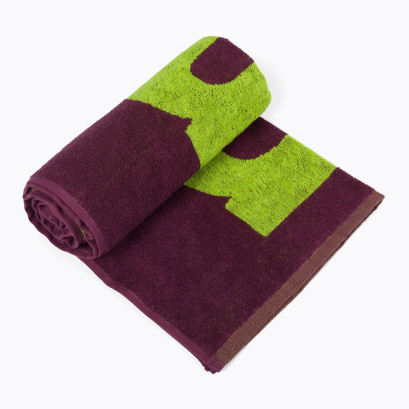 Arena Gym Asciugamano morbido rosso vino/verde lucido 2