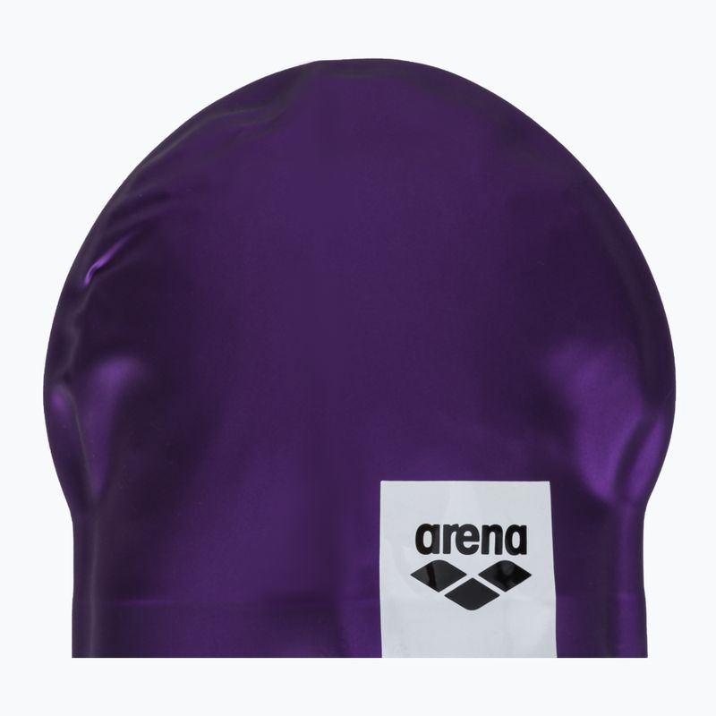 Arena Logo Cuffia da nuoto viola stampata