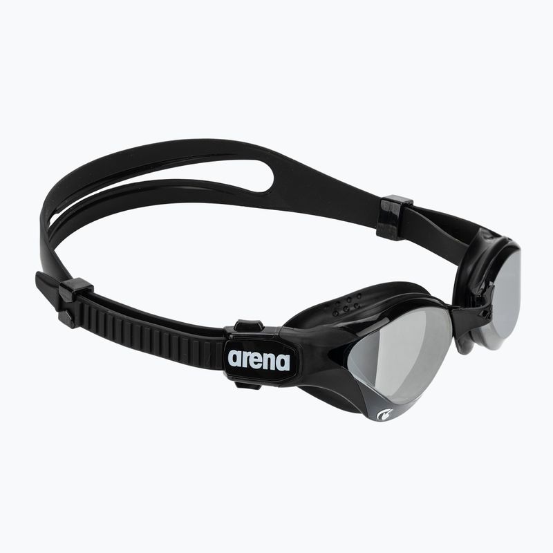 Occhiali da nuoto Arena Cobra Tri Swipe Mirror argento/nero