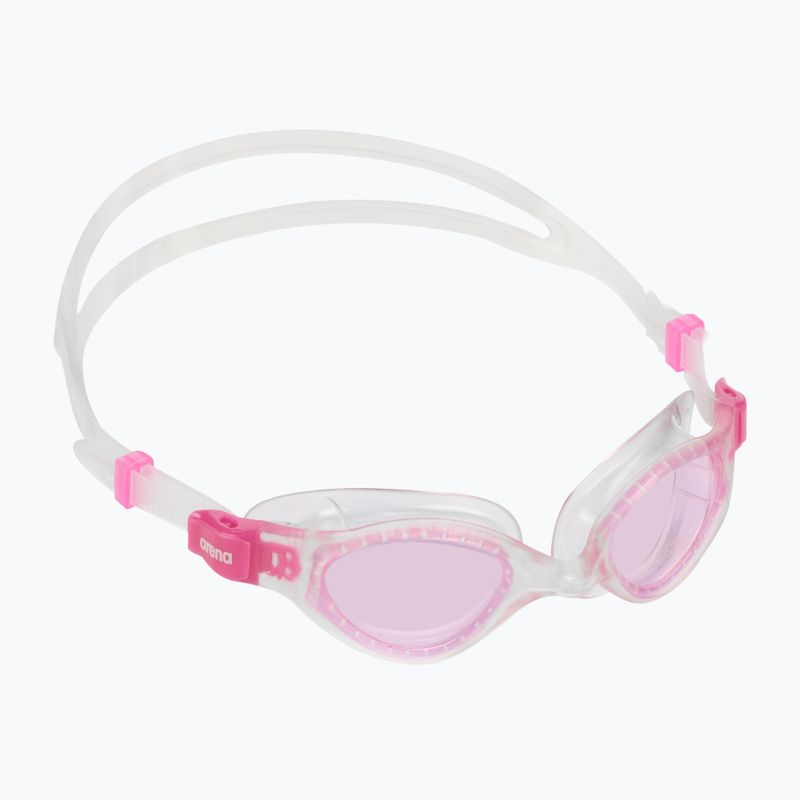 Occhialini da nuoto Arena Cruiser Evo Jr fucsia/chiaro/chiaro per bambini
