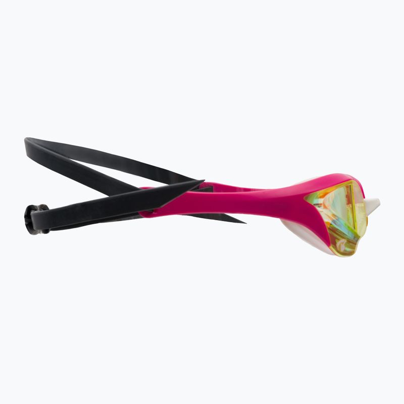 Occhiali da nuoto Arena Cobra Ultra Swipe Mrirror giallo rame/rosa 3