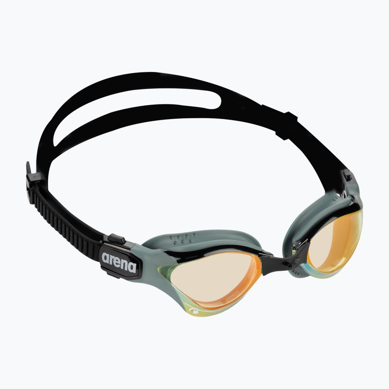 Occhiali da nuoto Arena Cobra Tri Swipe Mirror giallo rame/army