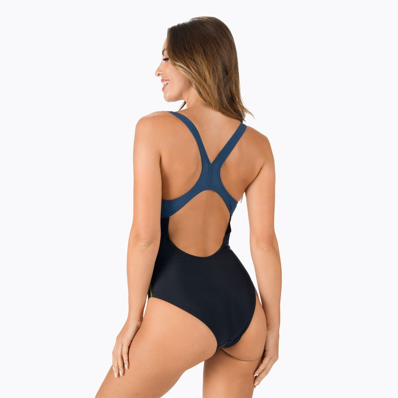 Costume da bagno intero donna arena Basics Swim Pro Back One Piece nero/squalo 7