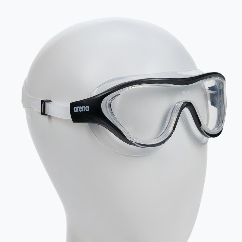 Arena The One Mask maschera da nuoto chiara/nera/trasparente 3