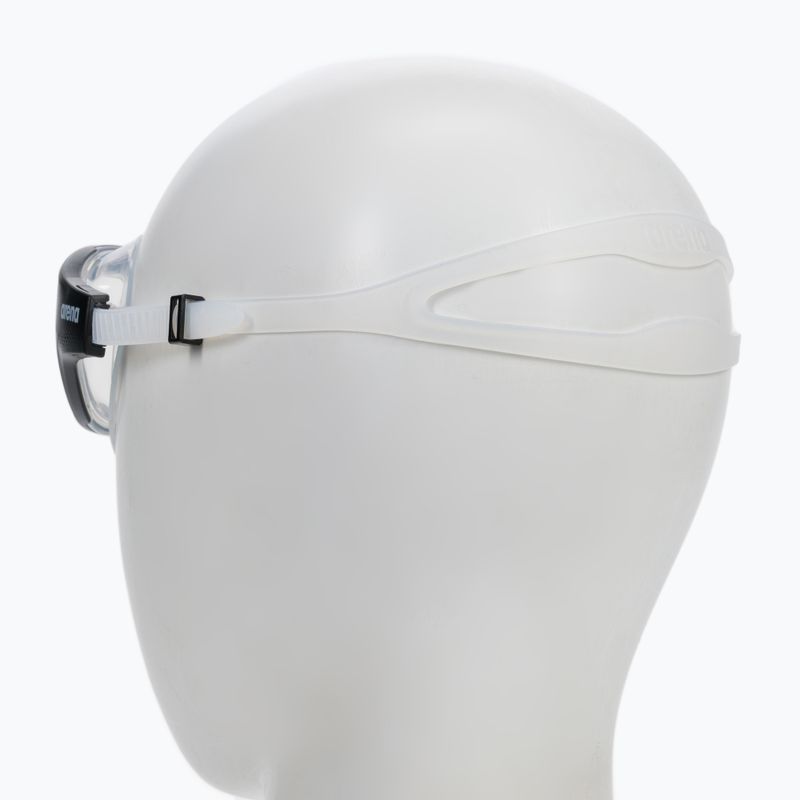 Arena The One Mask maschera da nuoto chiara/nera/trasparente 5