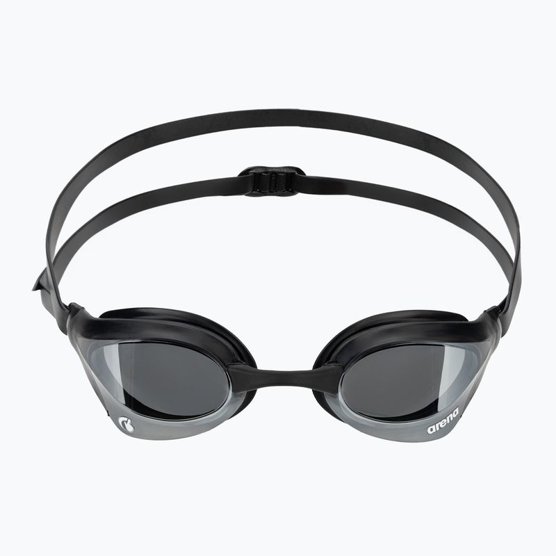 Occhiali da nuoto Arena Cobra Core Swipe Mirror argento/nero 2