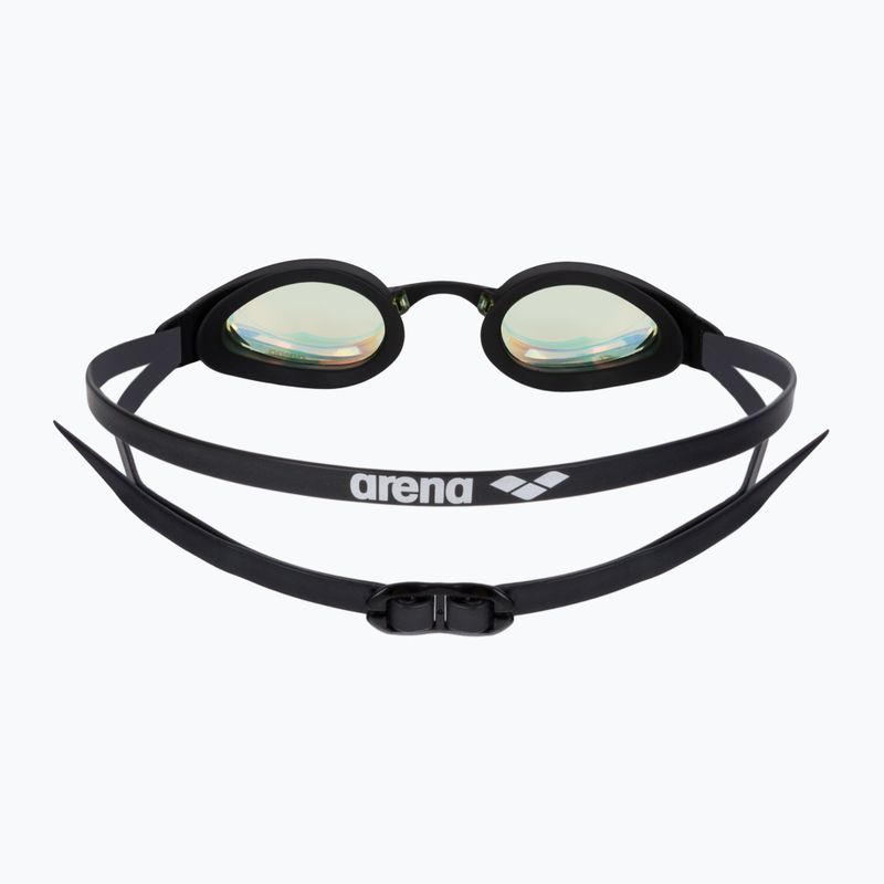 Occhiali da nuoto Arena Cobra Core Swipe Mirror giallo rame/nero 5