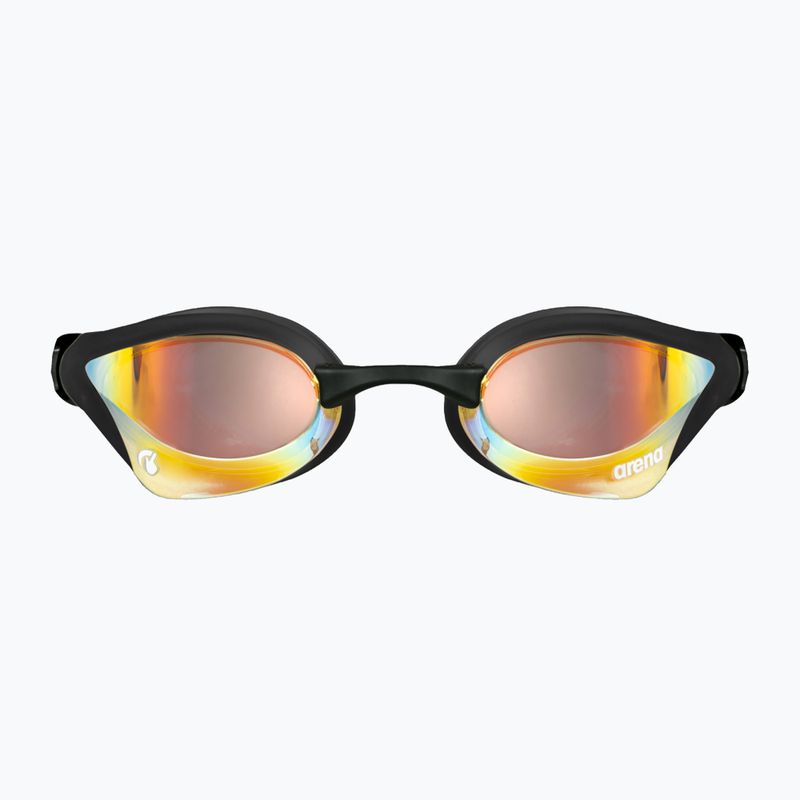 Occhiali da nuoto Arena Cobra Core Swipe Mirror giallo rame/nero 7