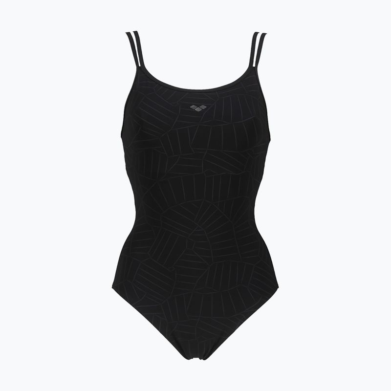 Costume da bagno donna arena Esther Cross Back One Piece nero/nero 5