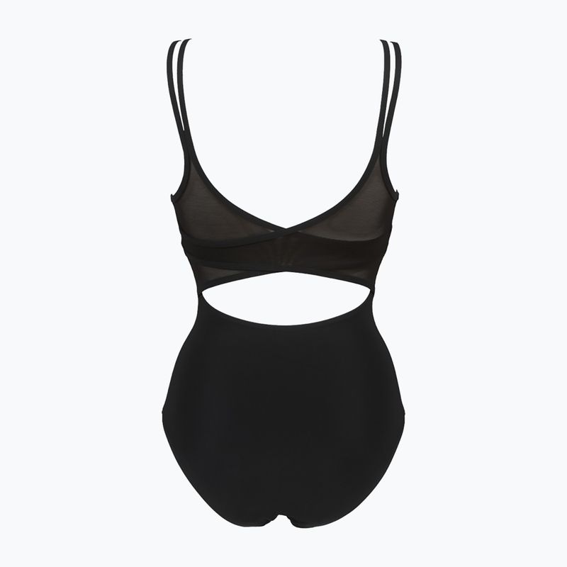 Costume da bagno donna arena Esther Cross Back One Piece nero/nero 7