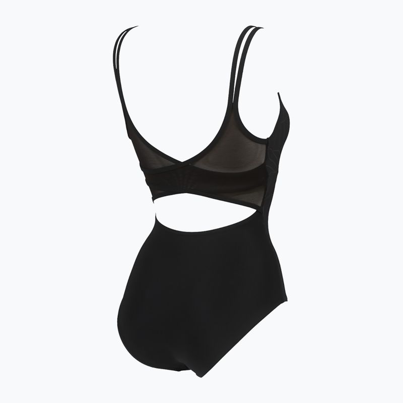 Costume da bagno donna arena Esther Cross Back One Piece nero/nero 8