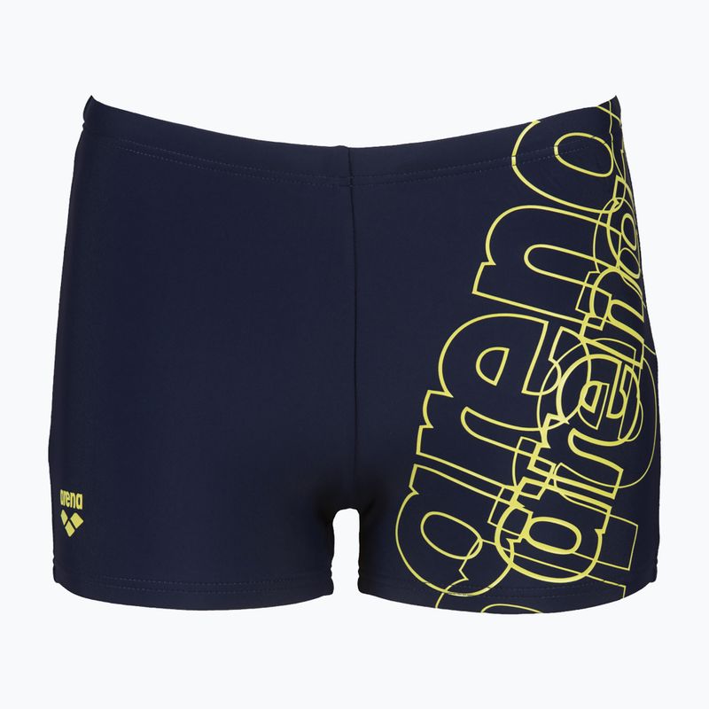 Arena Spotlight Boxer corti da nuoto per bambini blu/verde tenue 6