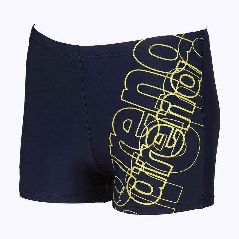 Arena Spotlight Boxer corti da nuoto per bambini blu/verde tenue 7