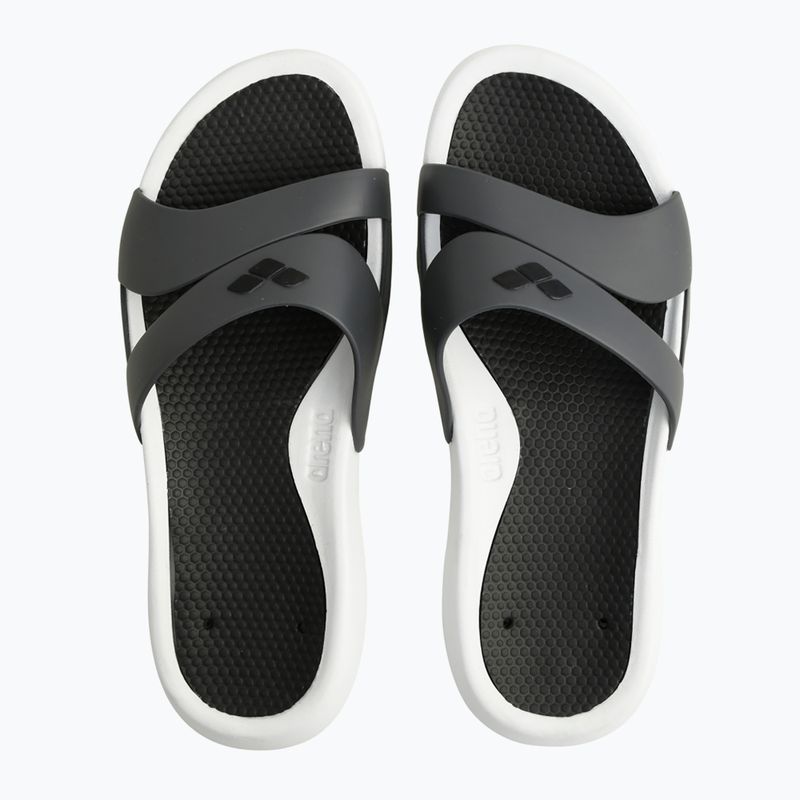 Infradito donna arena Nina bianco/grigio scuro/nero 10