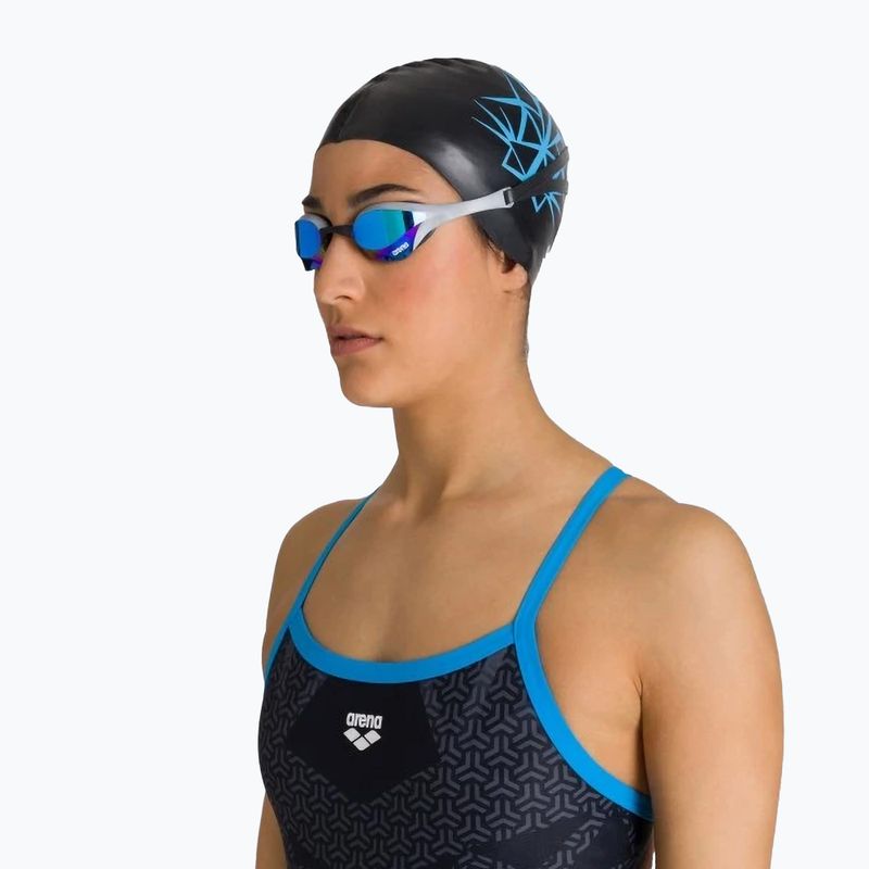 Occhiali da nuoto Arena Cobra Ultra Swipe Mirror blu / argento 5