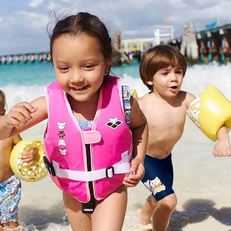 Gilet di galleggiamento per bambini Arena Friends Swim fucsia 6