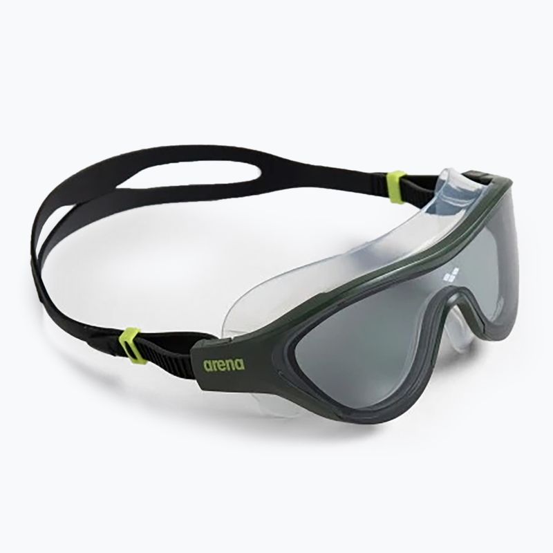 Occhialini da nuoto Arena The One Mask smoke/deep green/black 7