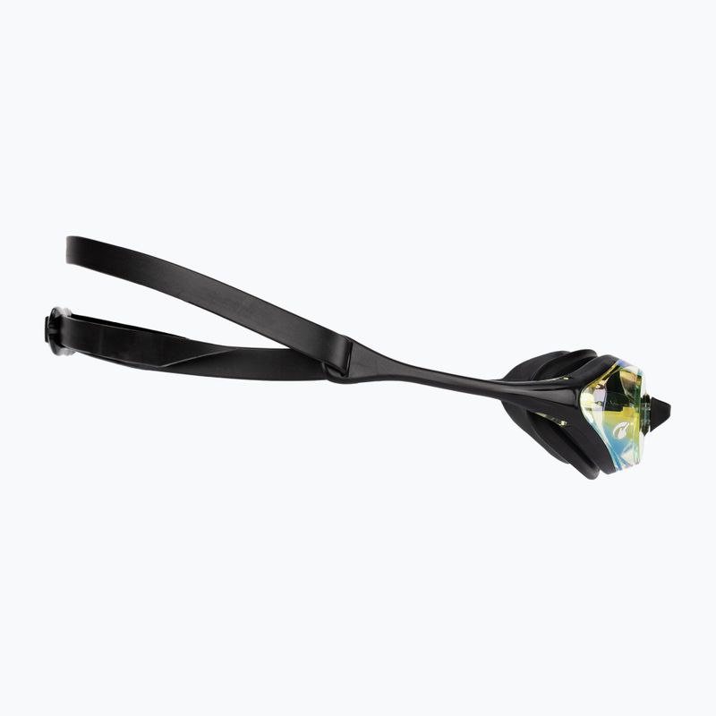 Occhiali da nuoto Arena Cobra Swipe Mirror giallo rame/nero 3