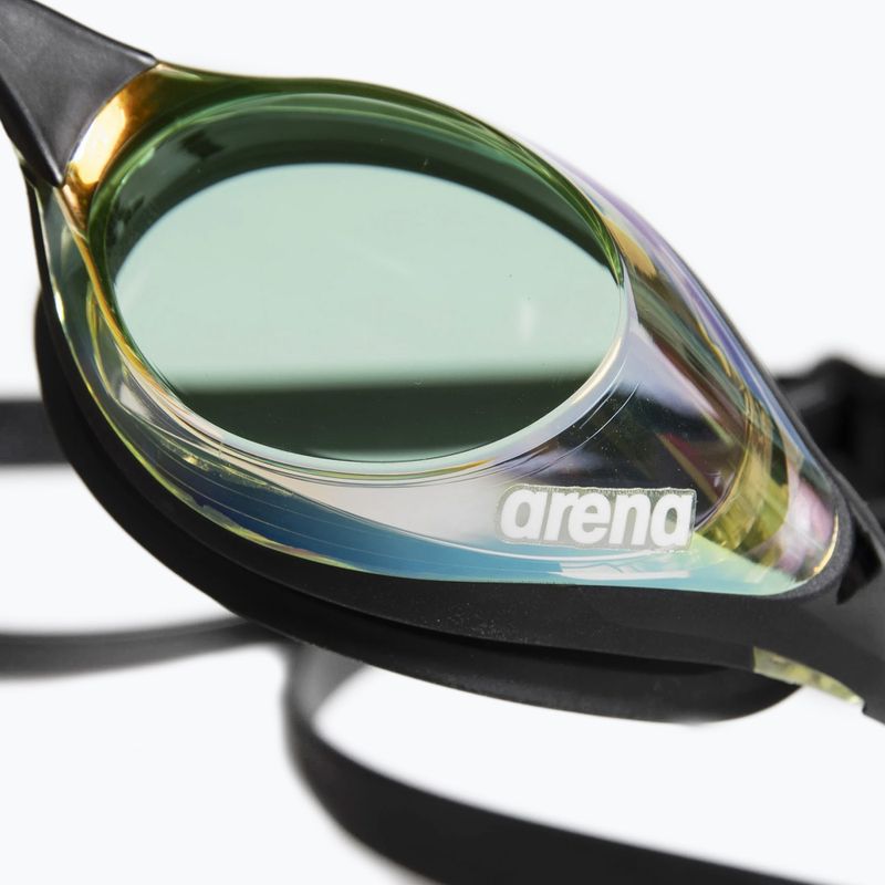 Occhiali da nuoto Arena Cobra Swipe Mirror giallo rame/nero 9