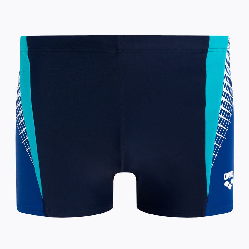 Boxer da bagno arena da uomo Threefold Short navy/royal/martinica