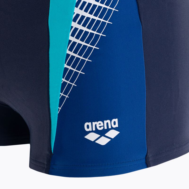 Boxer da bagno arena da uomo Threefold Short navy/royal/martinica 3