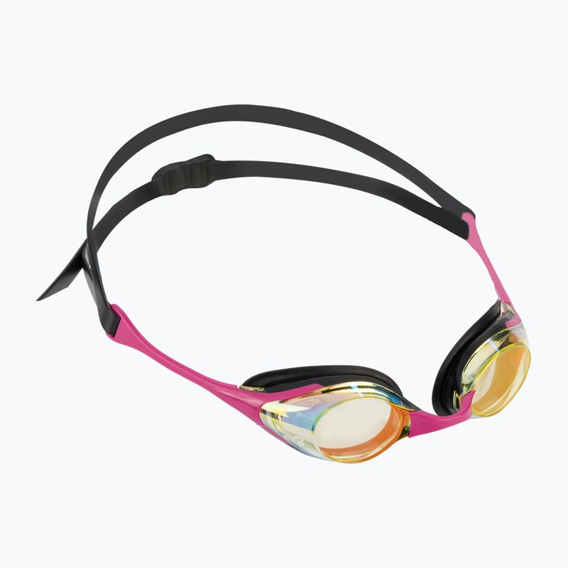 Occhiali da nuoto Arena Cobra Swipe Mirror giallo rame/rosa