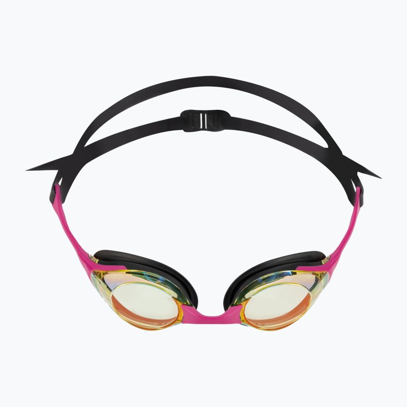 Occhiali da nuoto Arena Cobra Swipe Mirror giallo rame/rosa 2